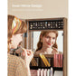 Jewelry Cabinet Armoire with Mirror Rustic Brown FredCo