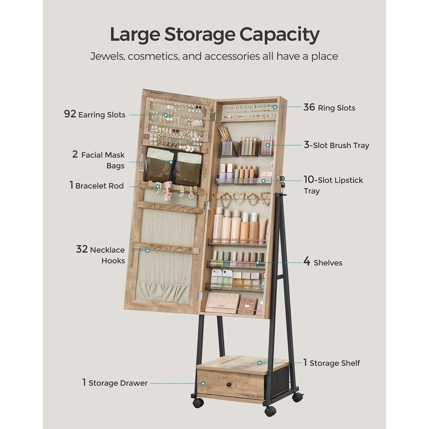 Jewelry Cabinet Floor Standing FredCo