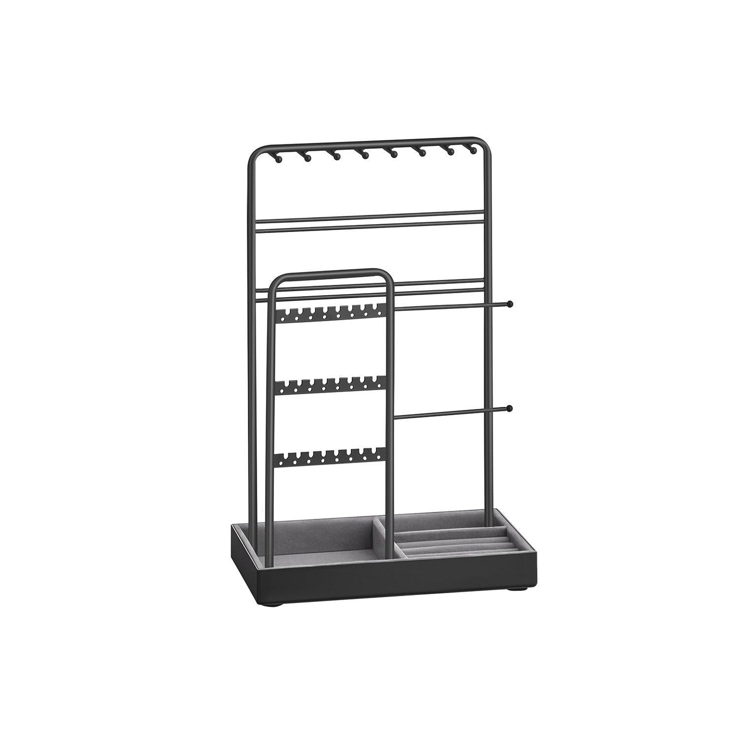 Jewelry Holder with Metal Frame and Velvet Tray FredCo