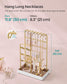 Jewelry Holder with Metal Frame and Velvet Tray Gold Color FredCo