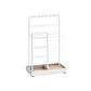 Jewelry Holder with Metal Frame and Velvet Tray White FredCo