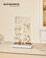 Jewelry Holder with Metal Frame and Velvet Tray White FredCo