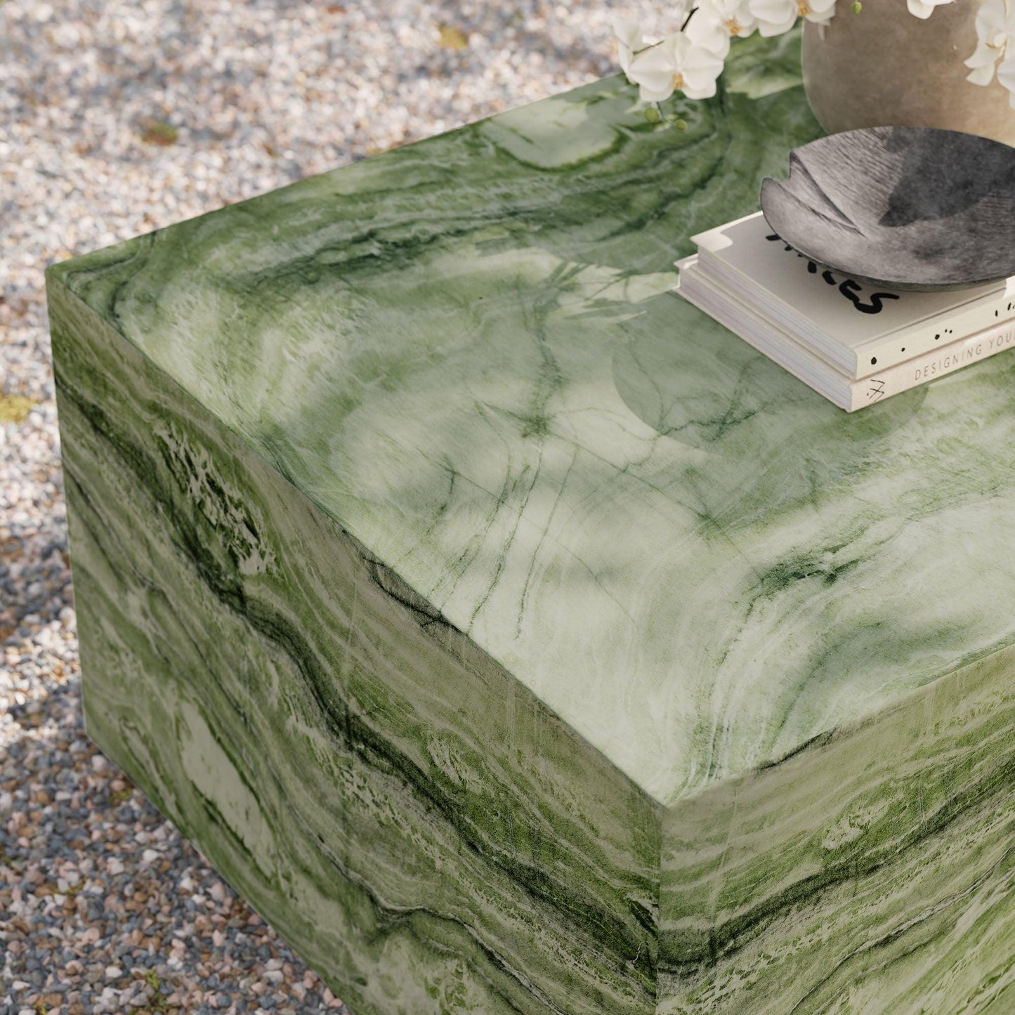 Jordana Square Plinth Indoor - Outdoor Patio Concrete Coffee Table by Modway EEI-7095 FredCo