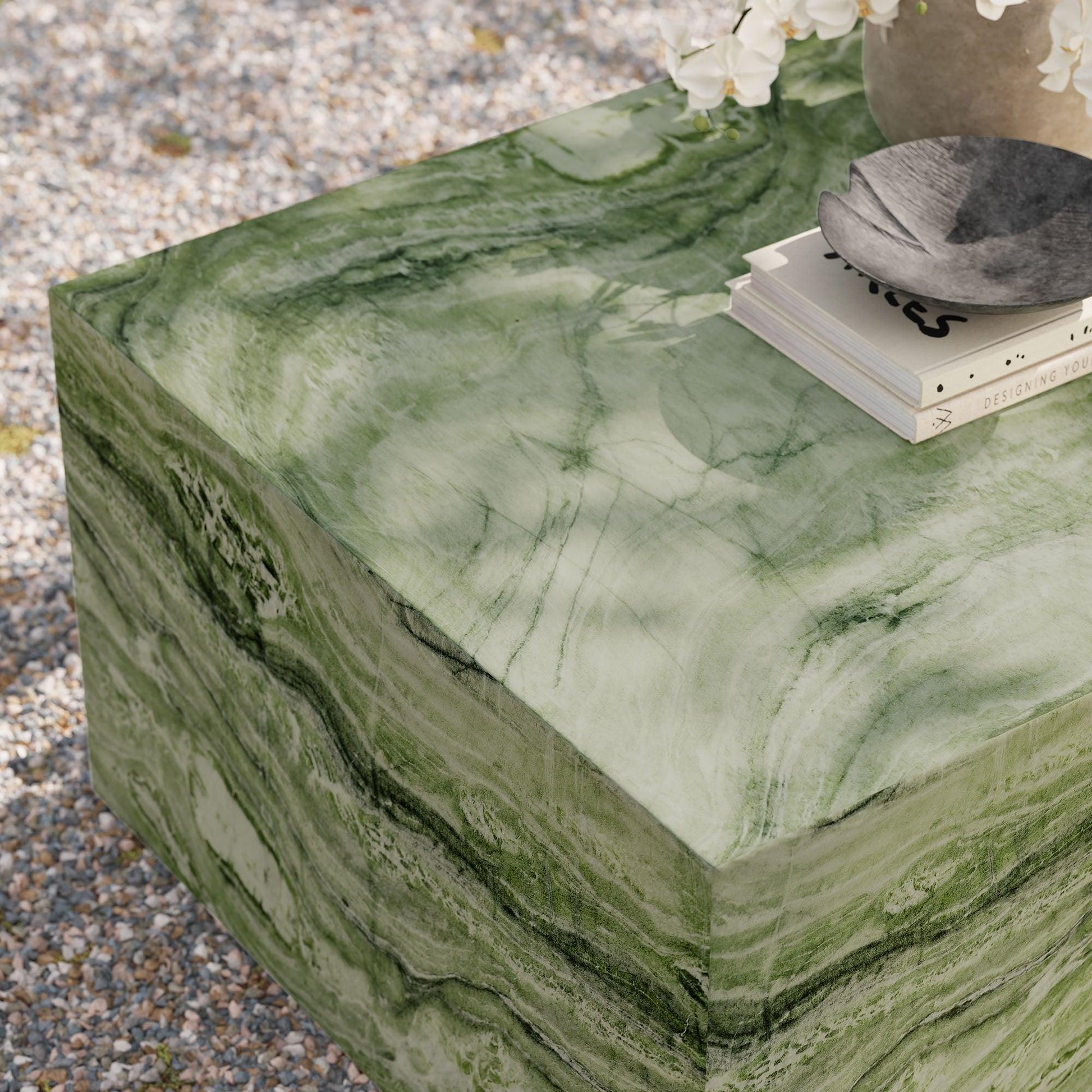 Jordana Square Plinth Indoor - Outdoor Patio Concrete Coffee Table by Modway EEI-7095 FredCo