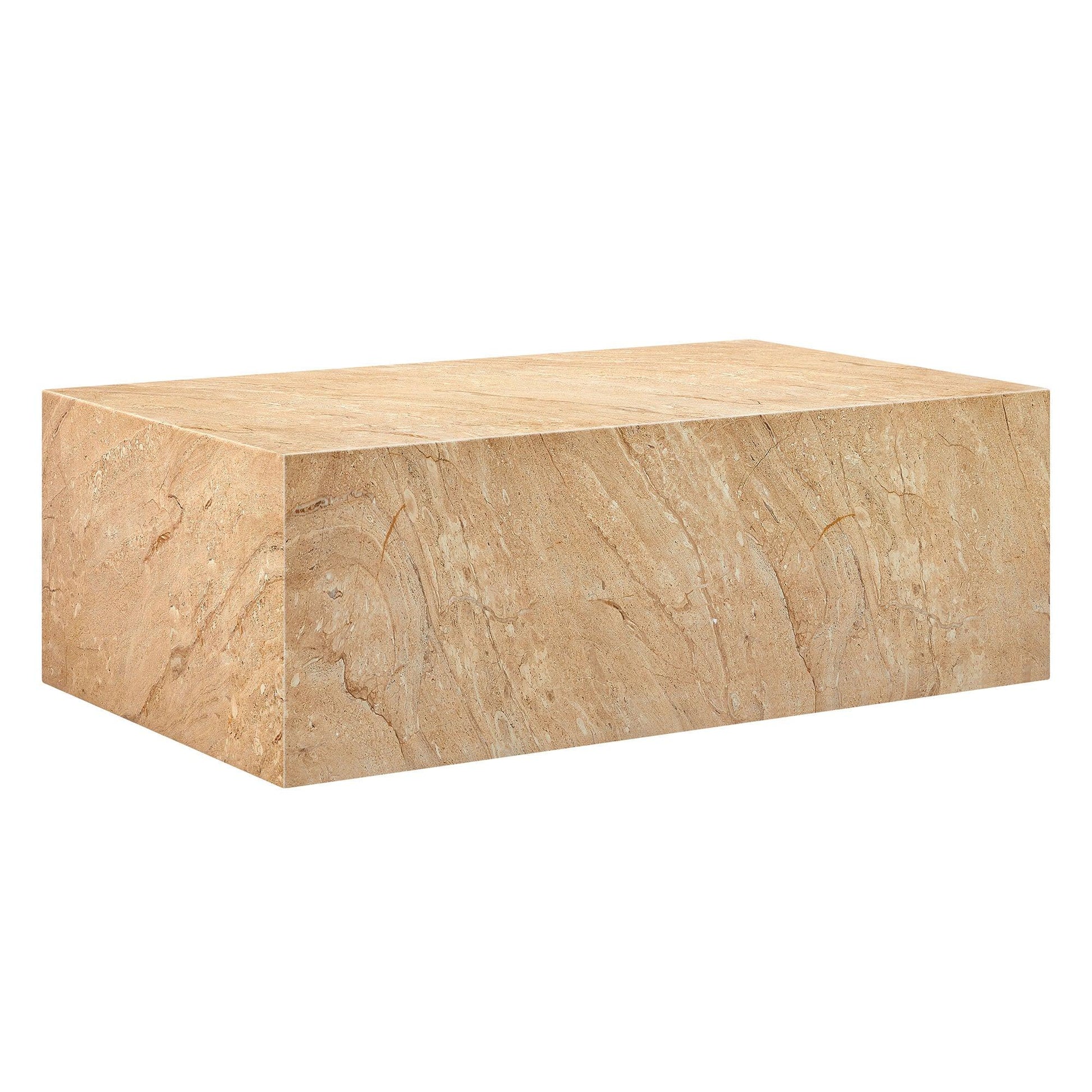 Jordana Square Plinth Indoor - Outdoor Patio Concrete Coffee Table by Modway EEI-7095 FredCo