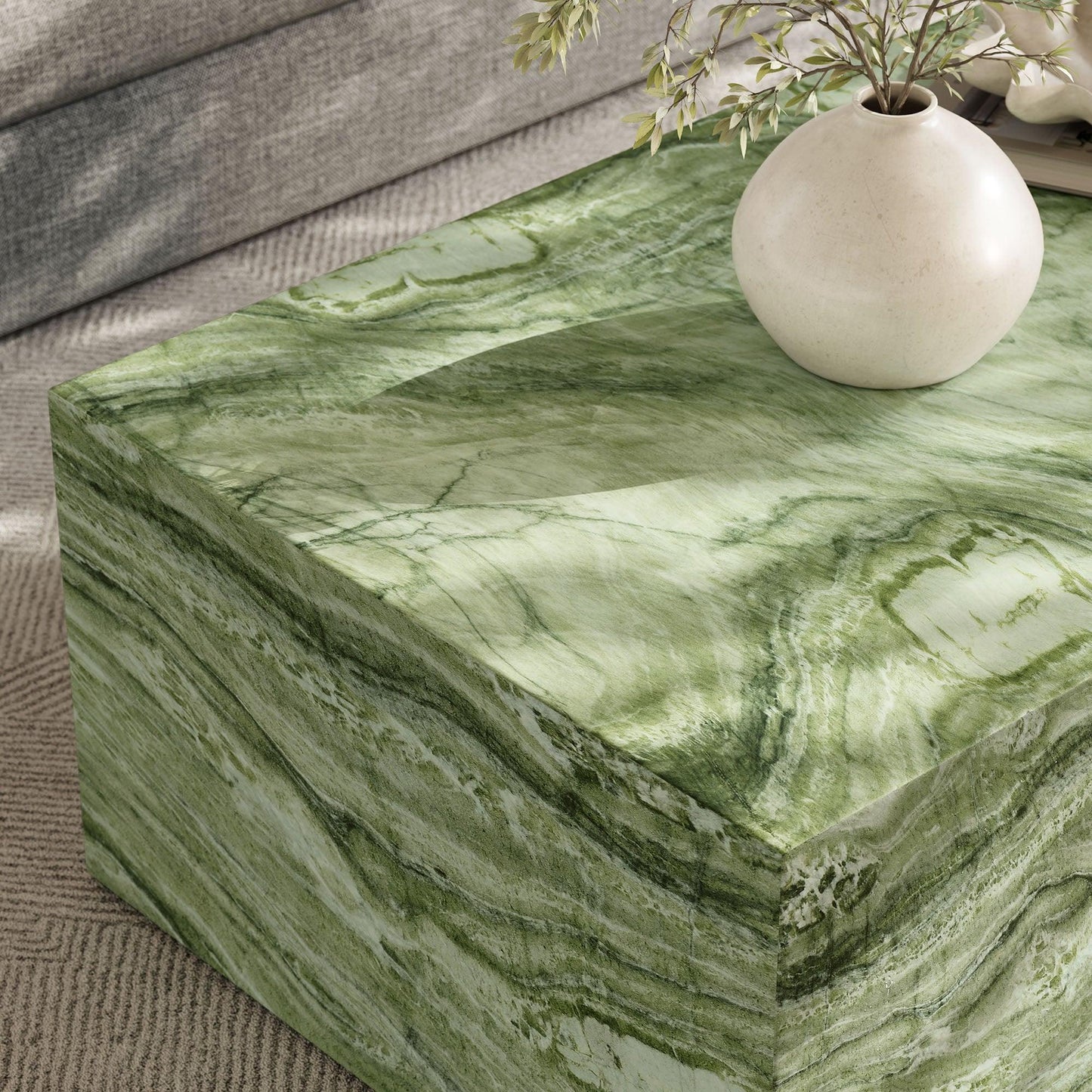 Jordana Square Plinth Indoor - Outdoor Patio Concrete Coffee Table by Modway EEI-7095 FredCo