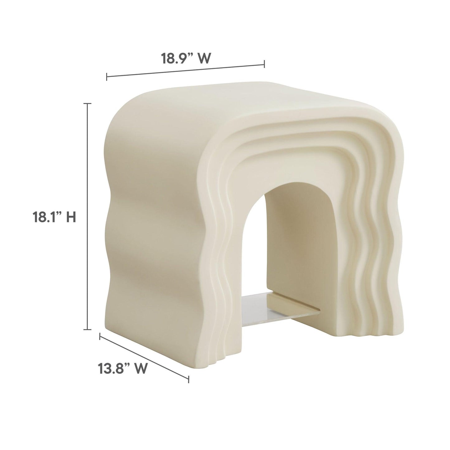Jorin Squiggle Side Table by Modway FredCo