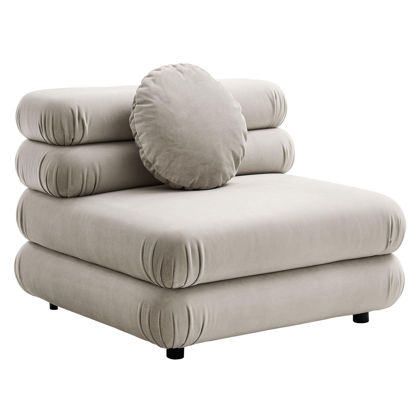 Jubilee 3-Piece Modular Performance Velvet Sectional Sofa by Modway FredCo