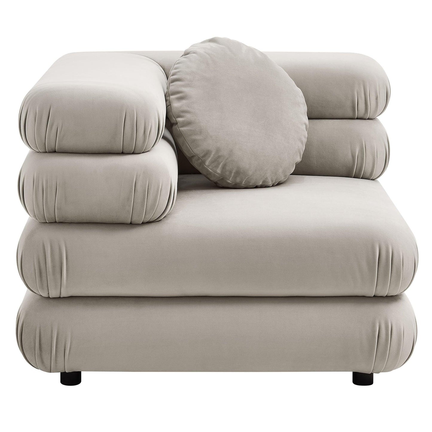 Jubilee 3-Piece Modular Performance Velvet Sectional Sofa by Modway FredCo