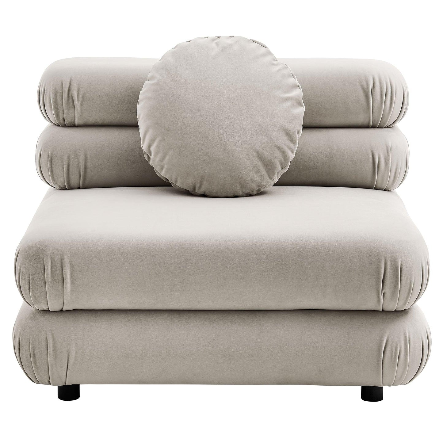 Jubilee 4-Piece Modular Performance Velvet Sectional Sofa by Modway FredCo