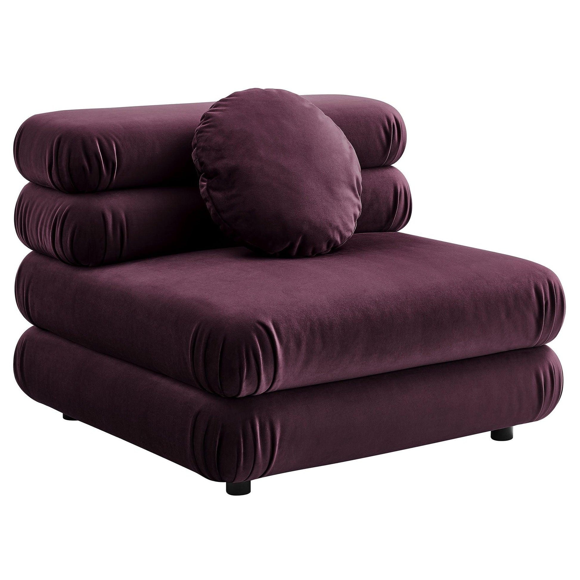 Jubilee Modular Performance Velvet Armless Chair by Modway FredCo