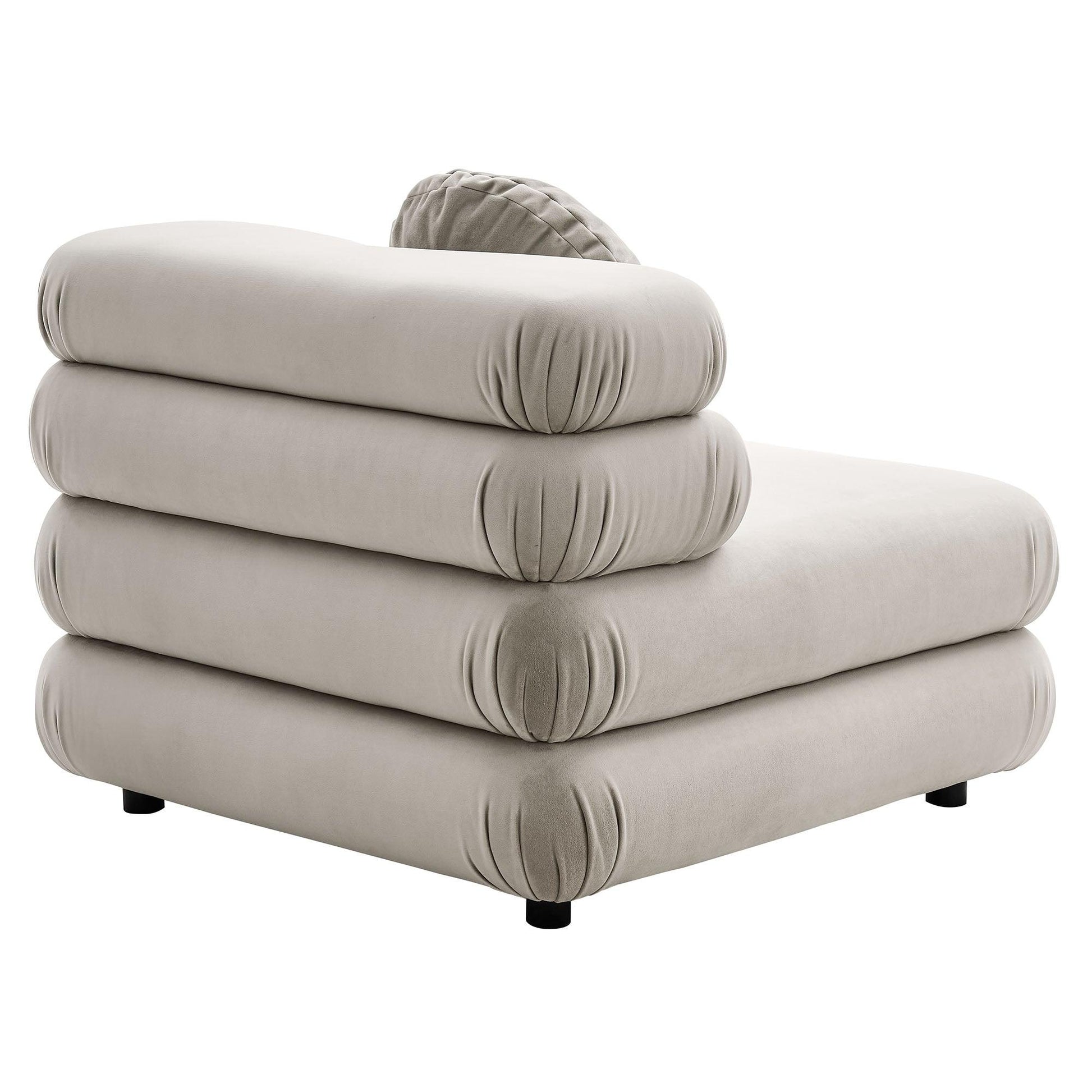 Jubilee Modular Performance Velvet Armless Chair by Modway FredCo