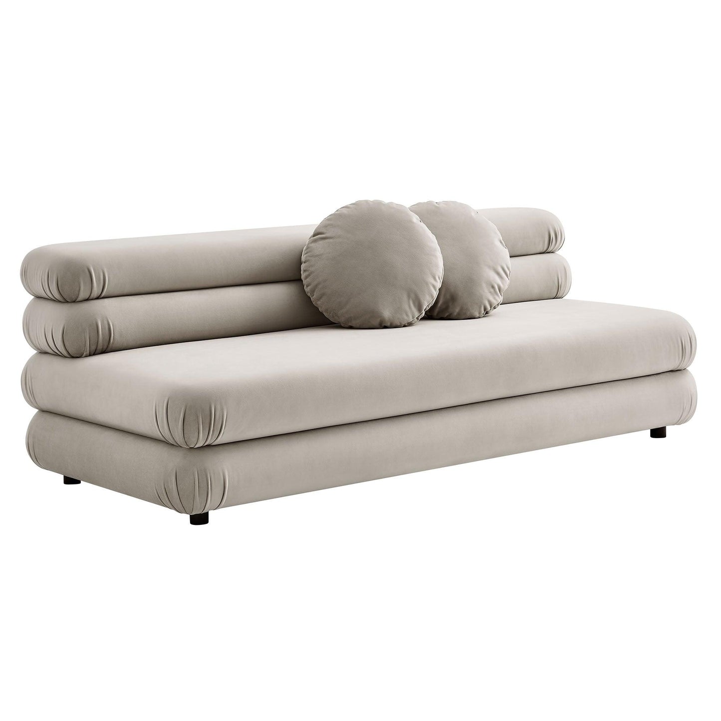 Jubilee Modular Performance Velvet Armless Loveseat by Modway FredCo