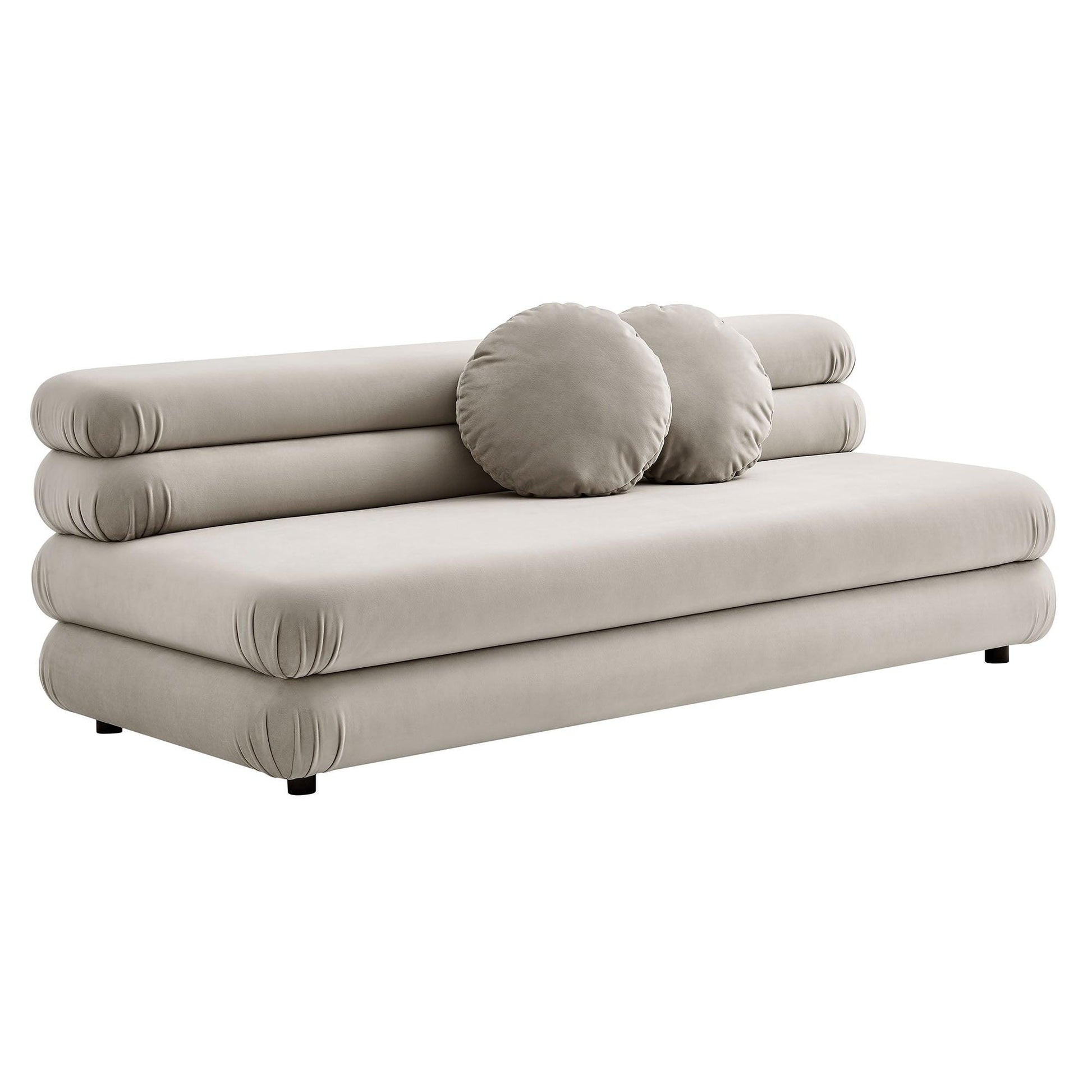 Jubilee Modular Performance Velvet Armless Loveseat by Modway FredCo