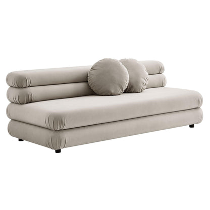 Jubilee Modular Performance Velvet Armless Loveseat by Modway FredCo