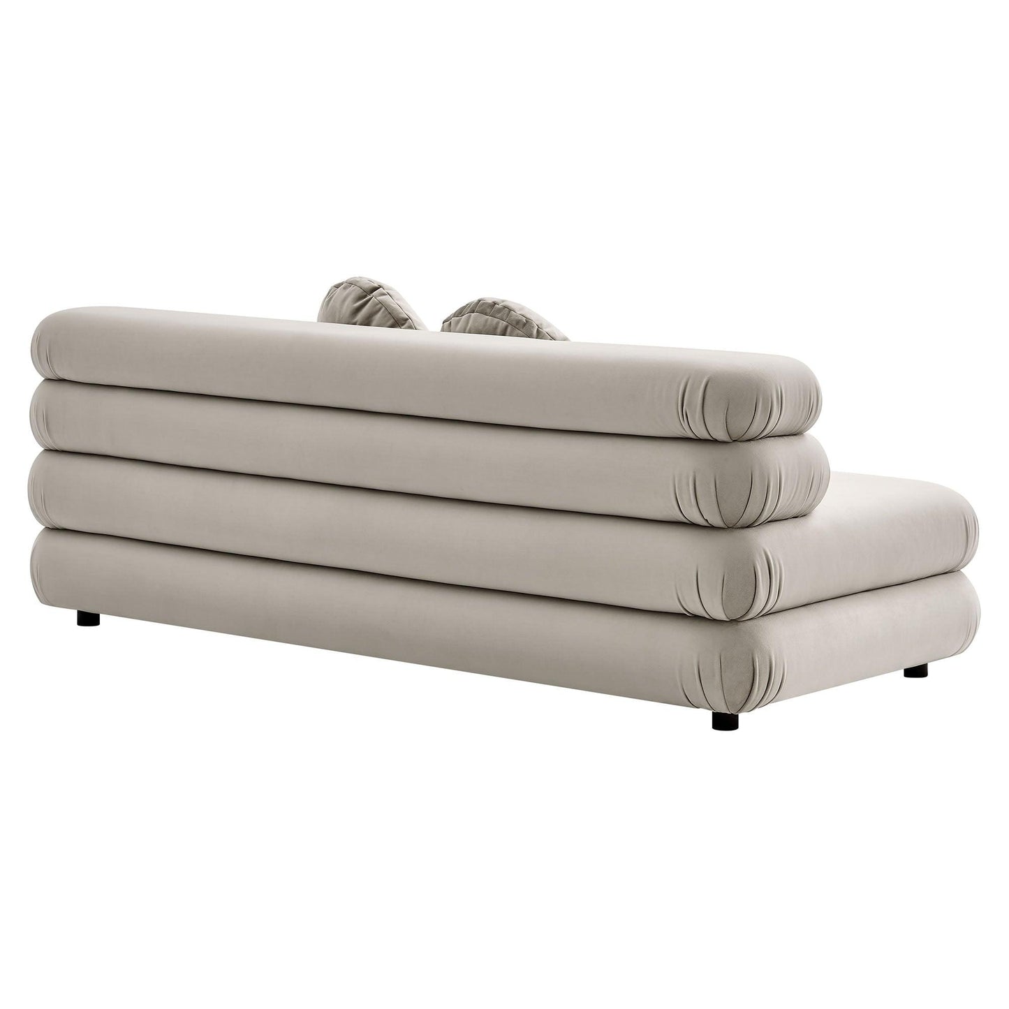 Jubilee Modular Performance Velvet Armless Loveseat by Modway FredCo