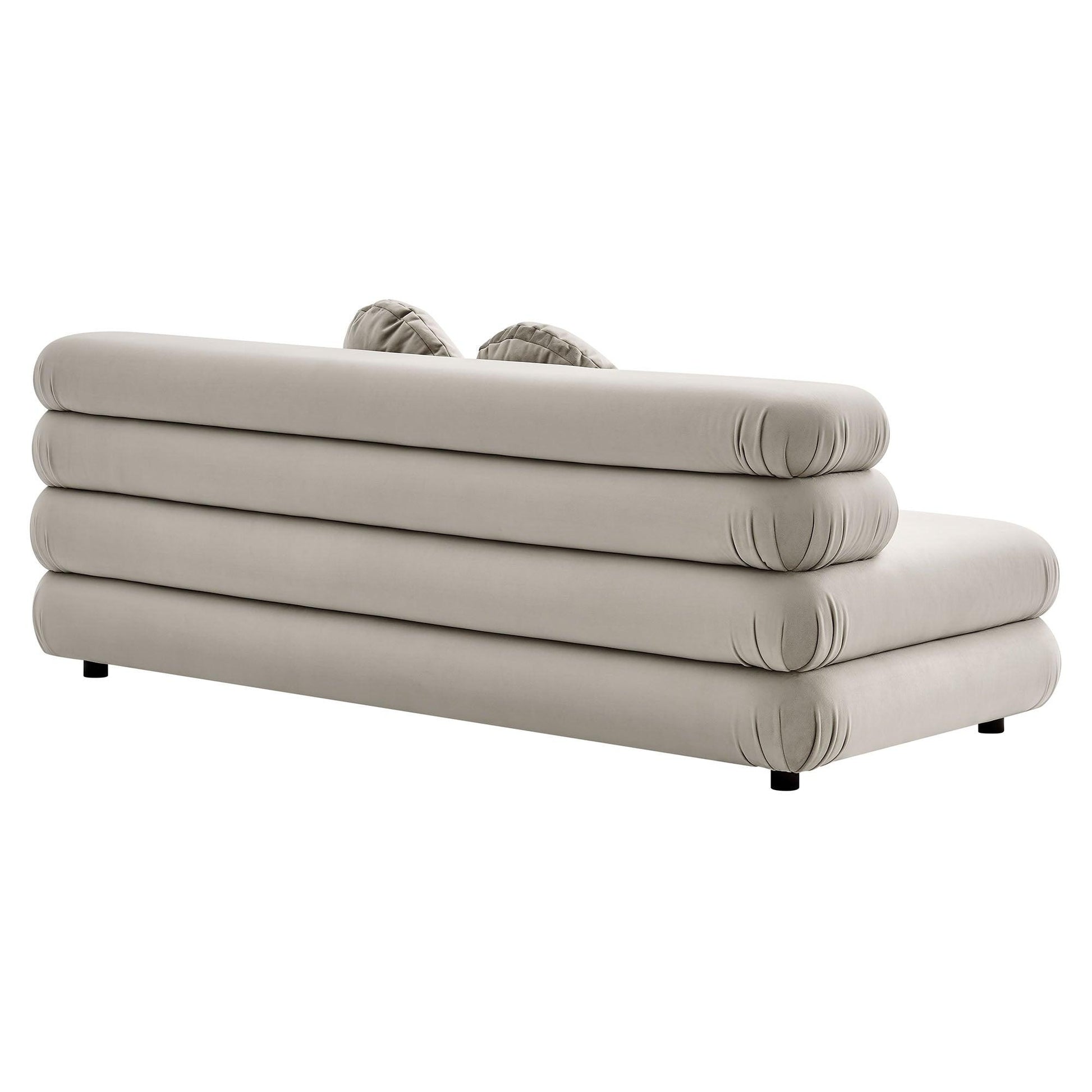 Jubilee Modular Performance Velvet Armless Loveseat by Modway FredCo