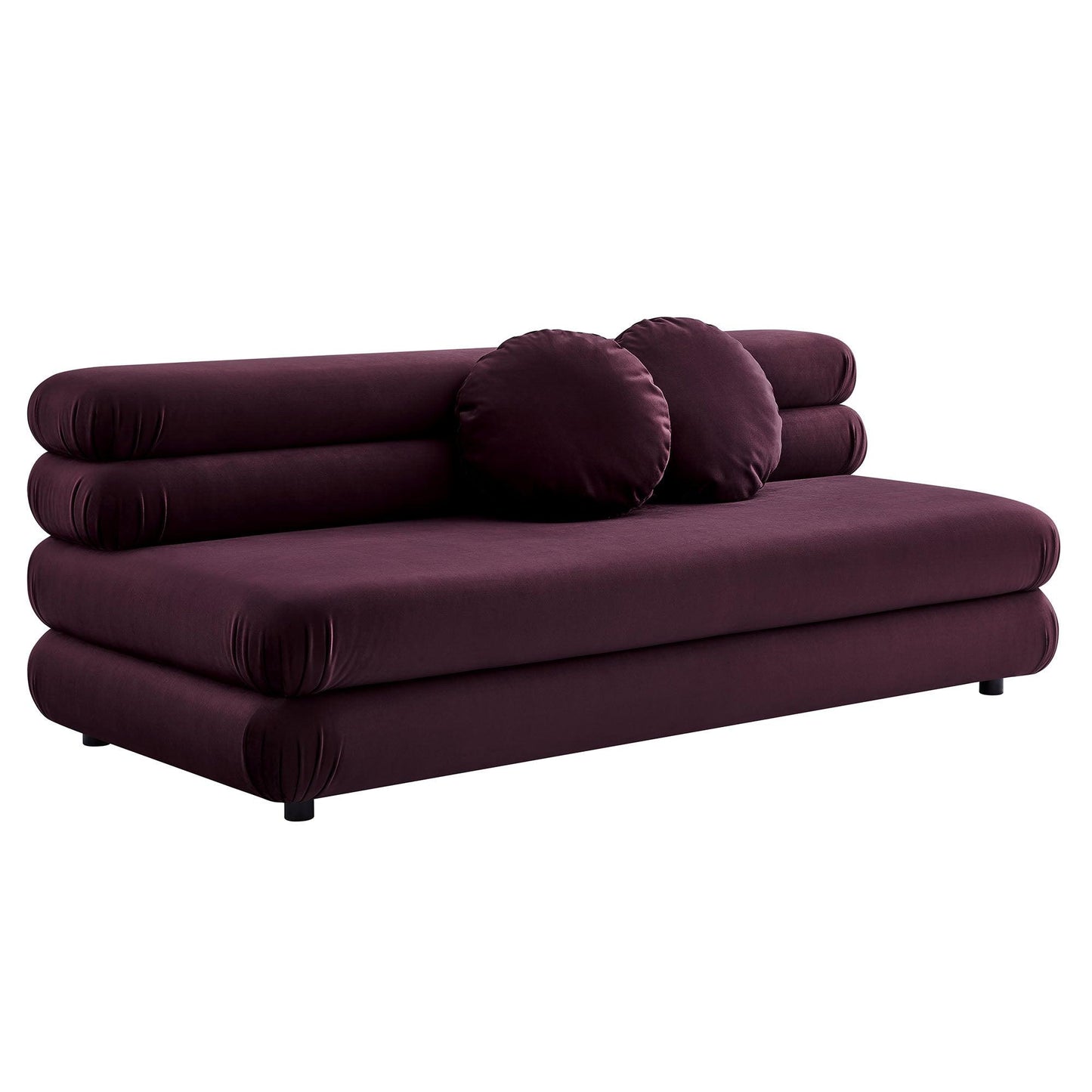 Jubilee Modular Performance Velvet Armless Loveseat by Modway FredCo