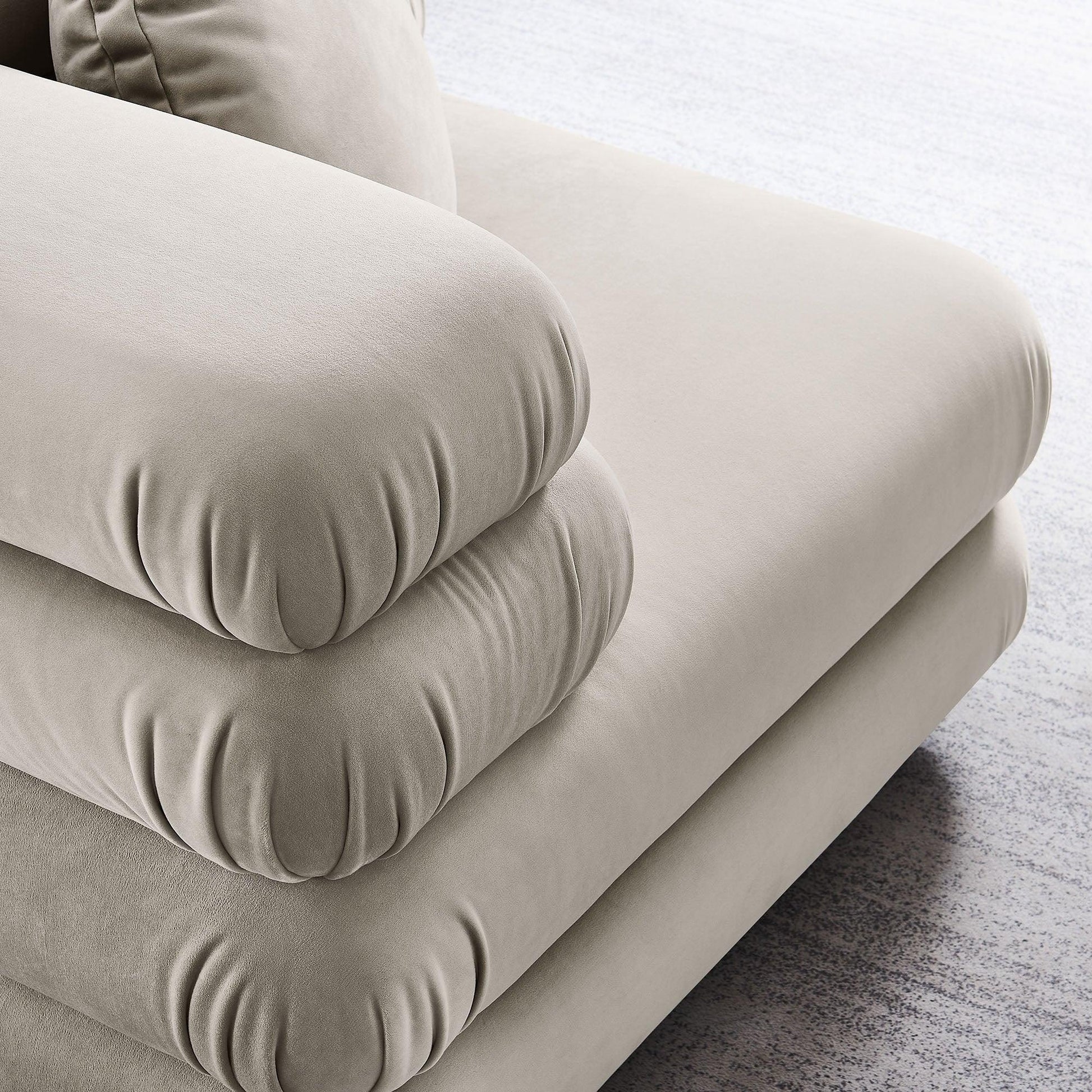 Jubilee Modular Performance Velvet Corner Chair by Modway FredCo