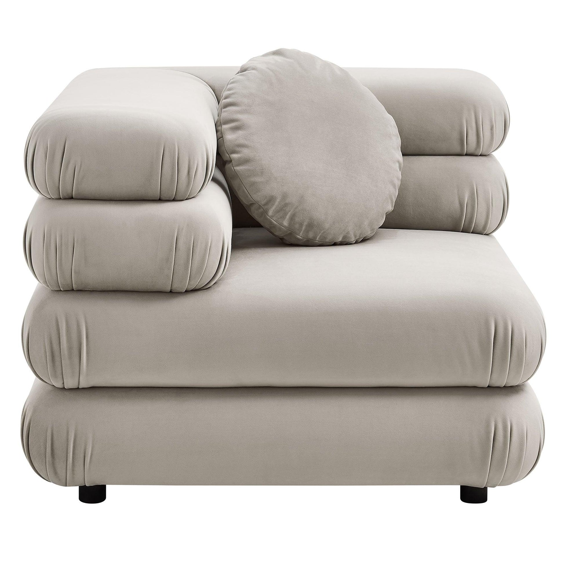 Jubilee Modular Performance Velvet Corner Chair by Modway FredCo