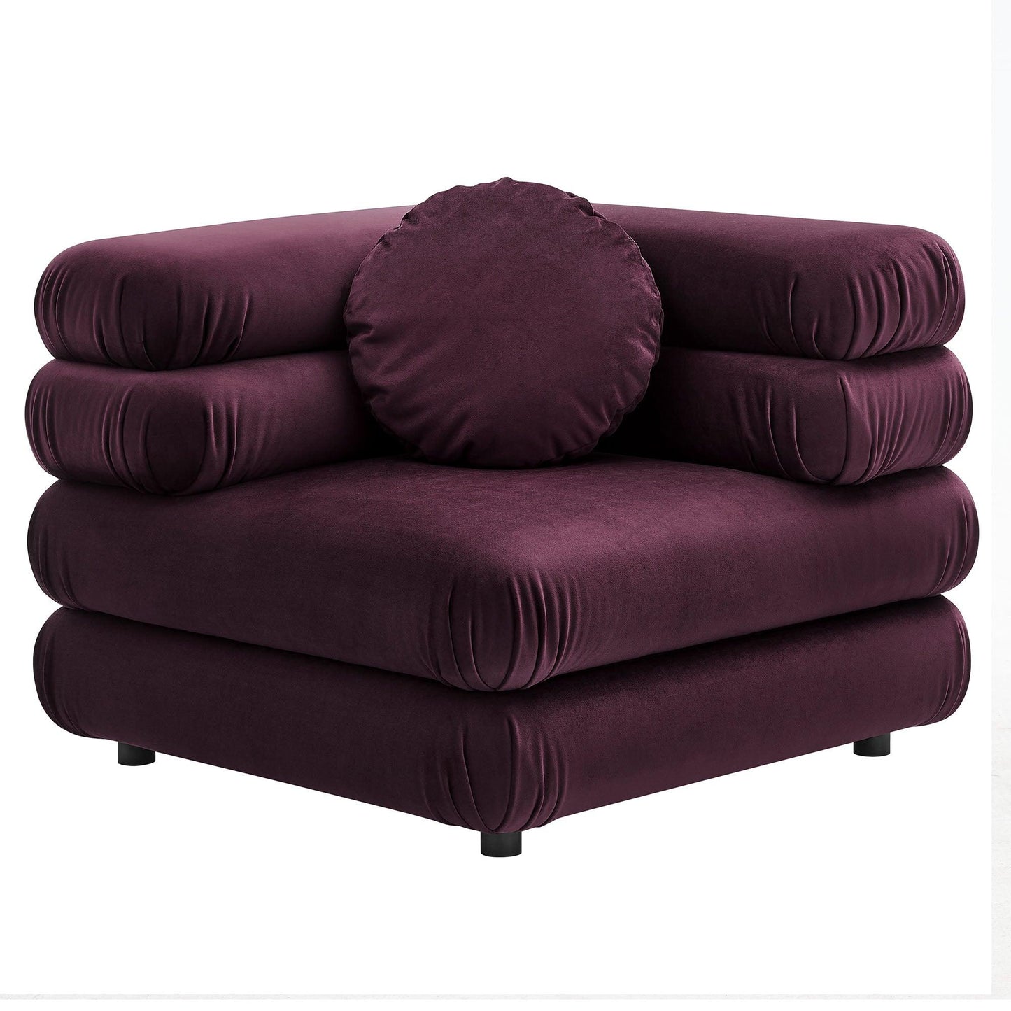 Jubilee Modular Performance Velvet Corner Chair by Modway FredCo