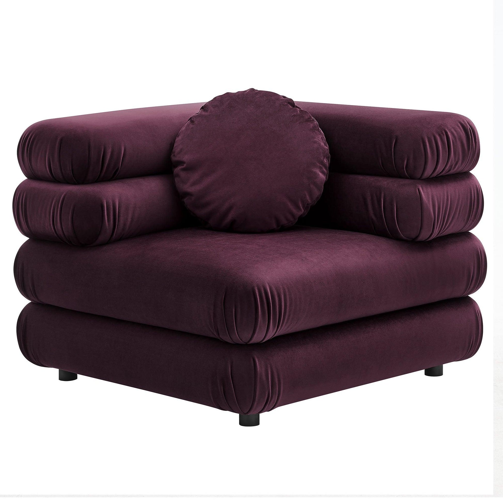 Jubilee Modular Performance Velvet Corner Chair by Modway FredCo