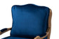 Jules Traditional Navy Blue Fabric and French Oak Brown Finished Wood Accent Chair FredCo
