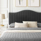 Juniper Channel Tufted Performance Velvet King Platform Bed, MOD-6748 FredCo