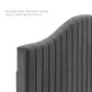 Juniper Channel Tufted Performance Velvet King Platform Bed, MOD-6749 FredCo