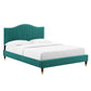 Juniper Channel Tufted Performance Velvet King Platform Bed, MOD-6749 FredCo