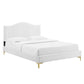 Juniper Channel Tufted Performance Velvet Queen Platform Bed, MOD-6739 FredCo