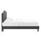 Juniper Channel Tufted Performance Velvet Queen Platform Bed, MOD-6741 FredCo