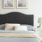 Juniper Channel Tufted Performance Velvet Twin Platform Bed, MOD-6743 FredCo