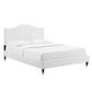 Juniper Channel Tufted Performance Velvet Twin Platform Bed, MOD-6743 FredCo