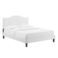 Juniper Channel Tufted Performance Velvet Twin Platform Bed, MOD-6744 FredCo