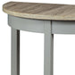 Justino Natural Oak & Gray Finish Console Table FredCo