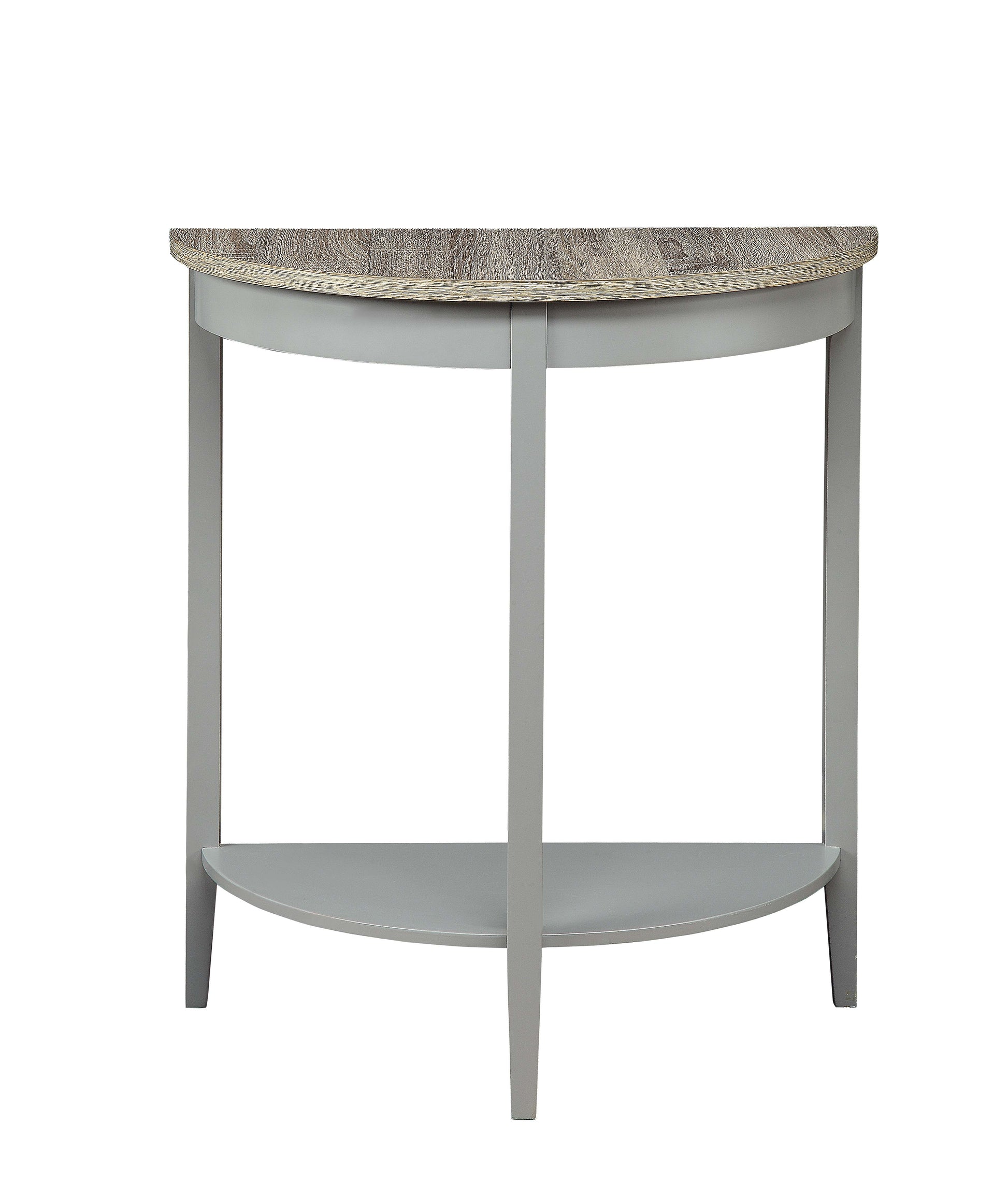 Justino Natural Oak & Gray Finish Console Table FredCo