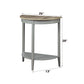 Justino Natural Oak & Gray Finish Console Table FredCo