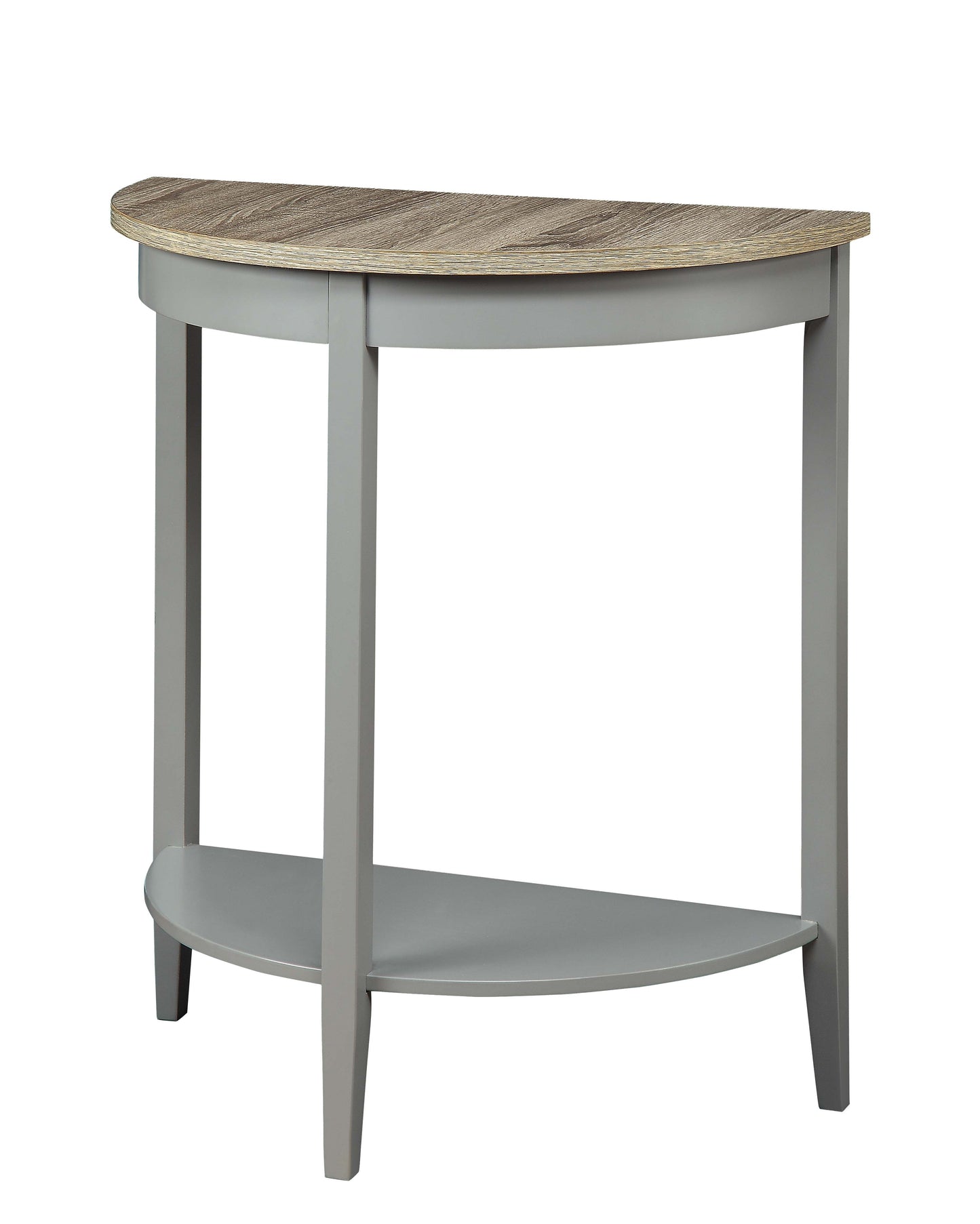 Justino Natural Oak & Gray Finish Console Table FredCo