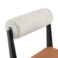 Kai Boucle and Vegan Leather Dining Chair by Modway FredCo