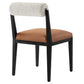 Kai Boucle and Vegan Leather Dining Chair by Modway FredCo