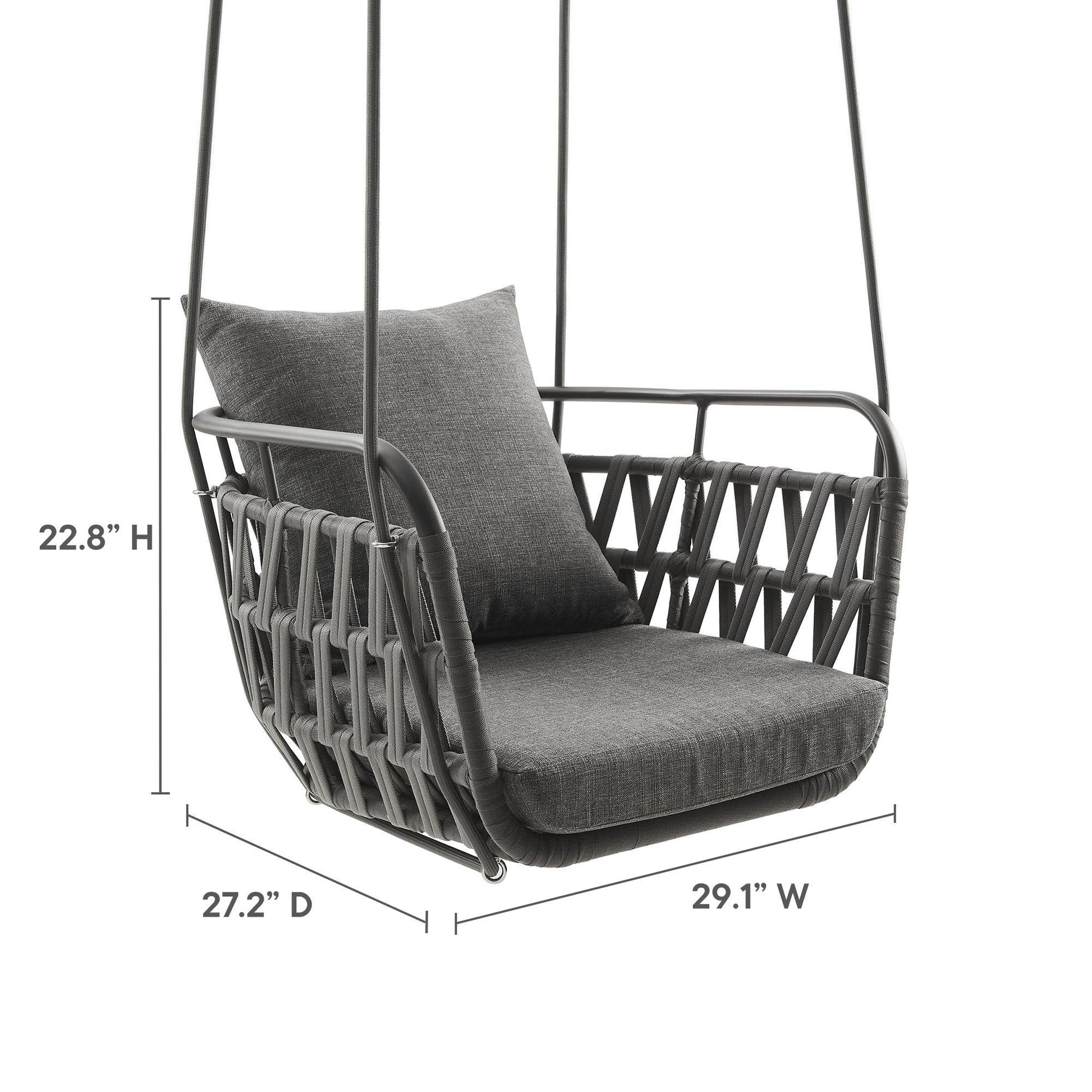 Kaliah Outdoor Patio Aluminum Swing Chair by Modway FredCo