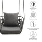 Kaliah Outdoor Patio Aluminum Swing Chair by Modway FredCo