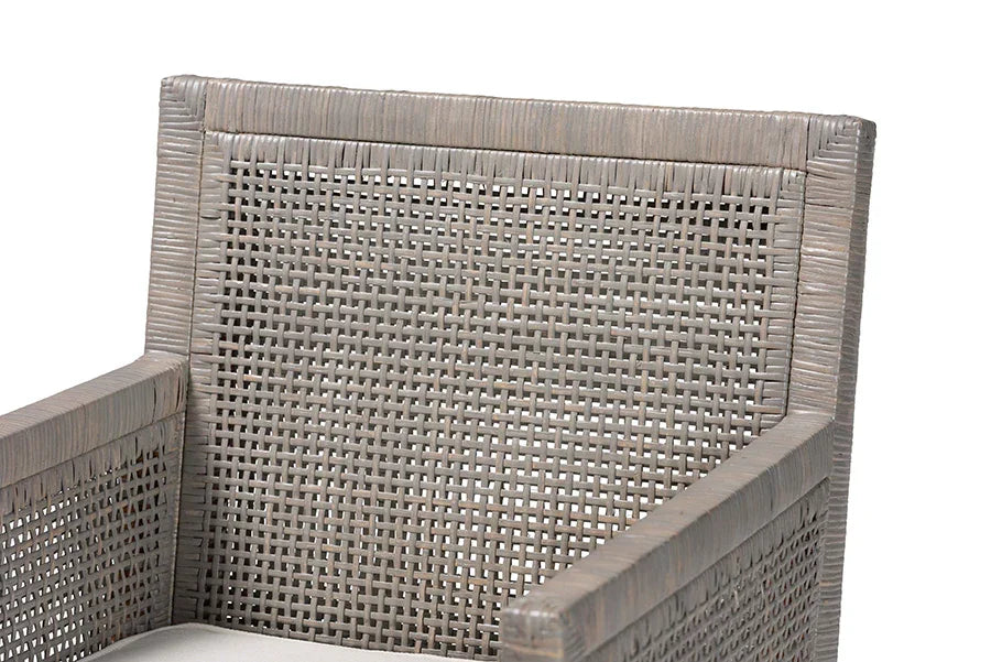 Karis Natural Rattan Dining Armchair FredCo