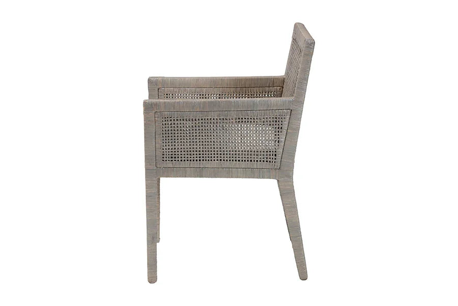 Karis Natural Rattan Dining Armchair FredCo