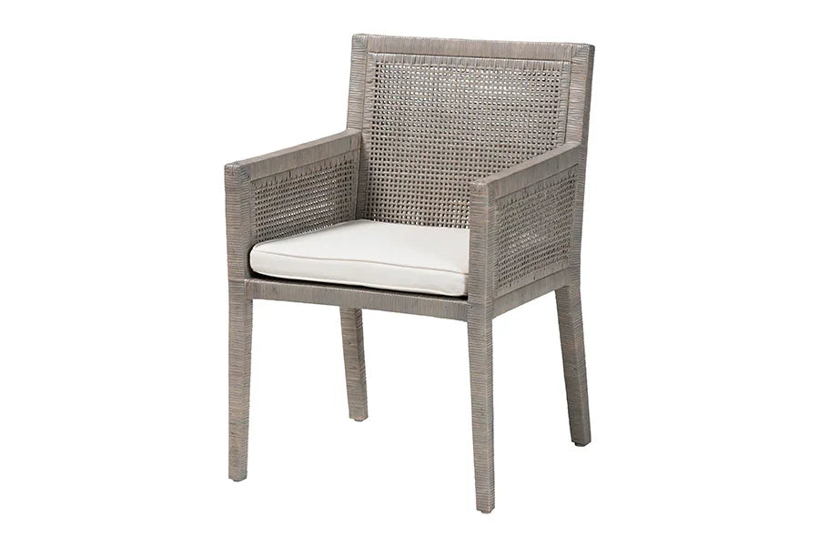 Karis Natural Rattan Dining Armchair FredCo