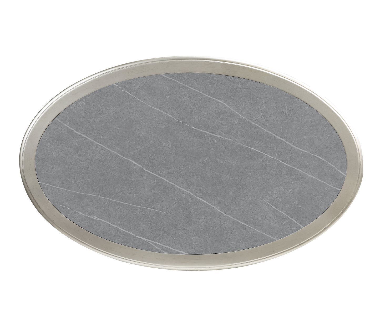 Kasa Sintered Stone Top & Champagne Finish Coffee Table FredCo