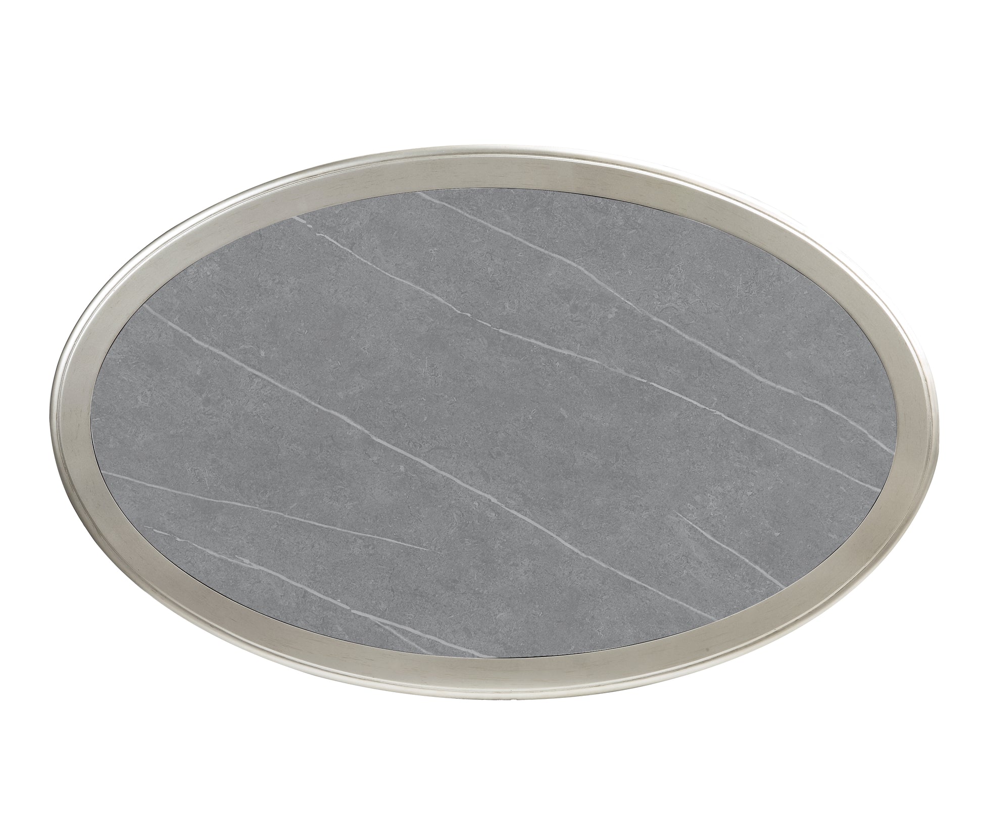 Kasa Sintered Stone Top & Champagne Finish Coffee Table FredCo