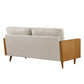 Kellan Heathered Fabric Upholstered Sofa by Modway FredCo