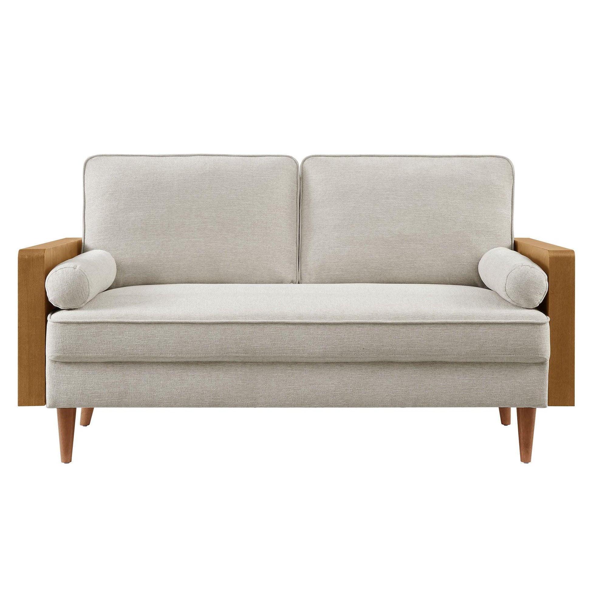 Kellan Heathered Weave Fabric Loveseat by Modway FredCo